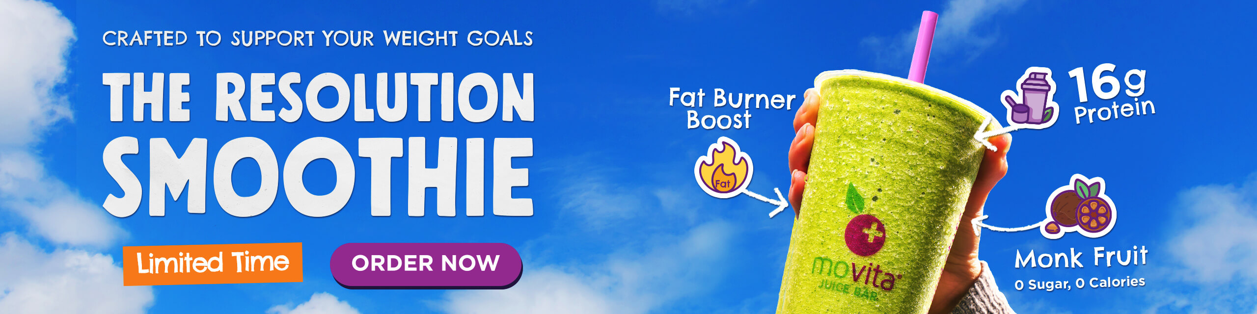 The Resolution Smoothie, Crafted to Meet your weight goals